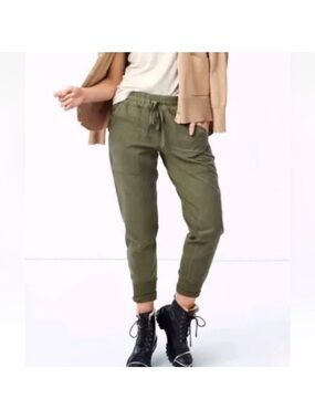 CAbi Marathon Jogger Olive Green Pants Sz XL